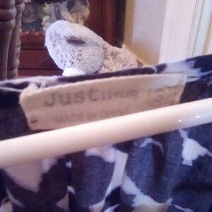 JustFab Black and White Blouse